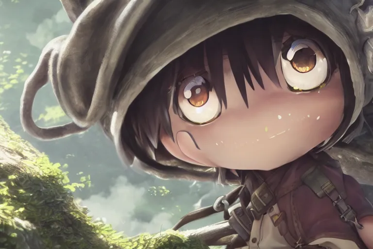 Prompt: made in abyss concept art, wlop, very detailed eyes, hyperdetailed, Unreal Engine 4k, 8k, ultra HD