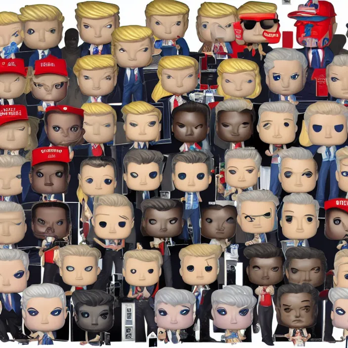 Prompt: funko pop of Donald Trump, fantasy, funko pop