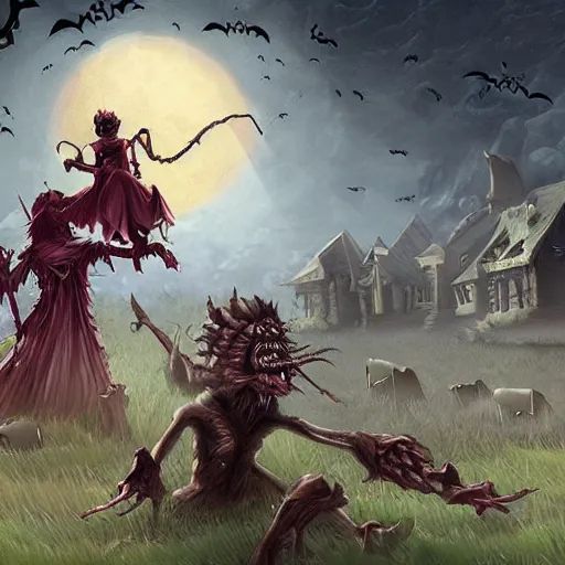 Image similar to Epic Halloween Fantasy Art by John Stephans