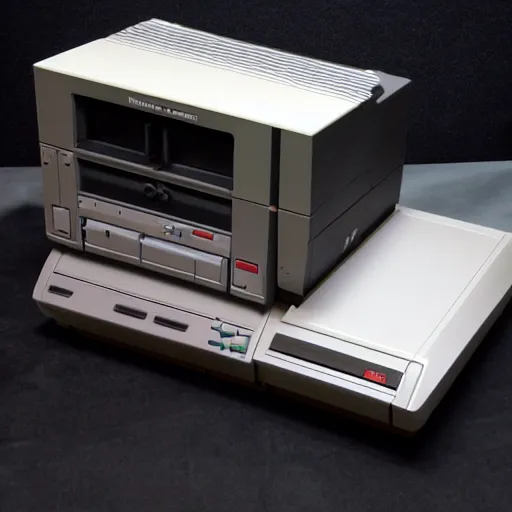 Image similar to nintendo entertainment system with a build in cd - rom