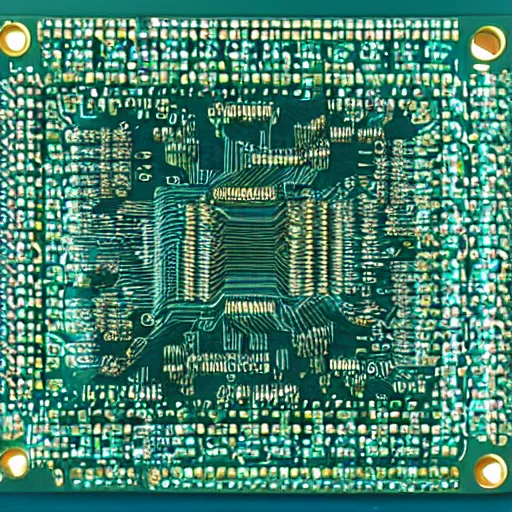 Prompt: computer chip made from opal, realistic, detailed, high definition