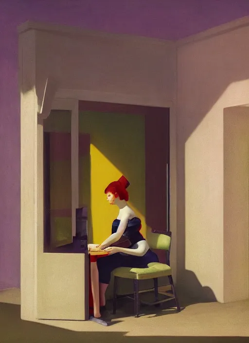 Prompt: a Hybrid organism which is part plant part animal and part machinery. Detailed, complementary color scheme. Studio photography. 8k. Photograph by edward hopper, by ray caesar