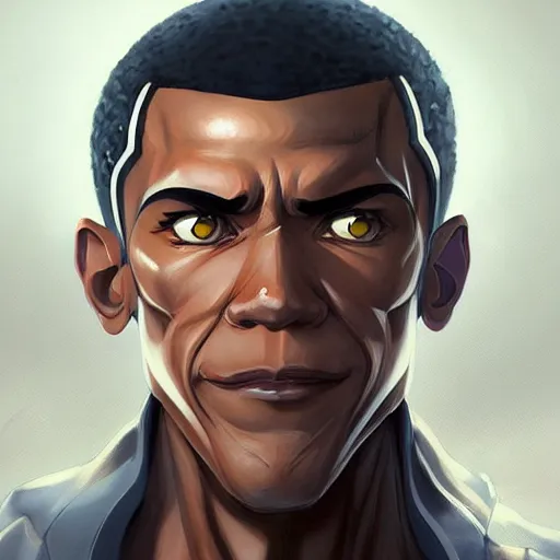 Image similar to anime portrait of obama as a muscular anime boy by stanley artgerm lau, wlop, rossdraws, james jean, andrei riabovitchev, marc simonetti, and sakimichan, trending on artstation