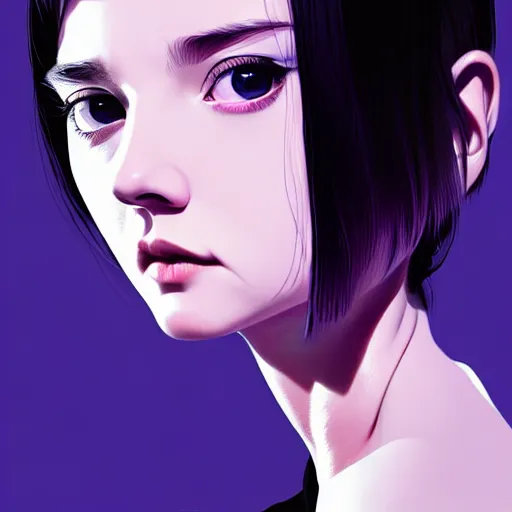 Prompt: famous young actress with bored eyes and dark circles staring into your soul. underground box office hit, comedy and seventies italian horror movie, unreal engine, intricate, ultra detailed 8 k, ambient occlusion, best, cool, extremely beautiful and aesthetic shape of face and neck, art by hiroaki samura and ilya kuvshinov and rossdraws andy warhol