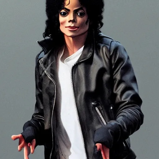 Image similar to hyperrealistic image of teenage michael jackson in thriller, stunning 3 d render, inspired by istvan sandorfi & greg rutkowski & unreal engine & xiang duan, perfect facial symmetry, dim volumetric cinematic lighting, 8 k octane comprehensive render, extremely hyper - detailed, incredibly lifelike attributes, intricate, real flesh texture, masterpiece, artstation, stunning,