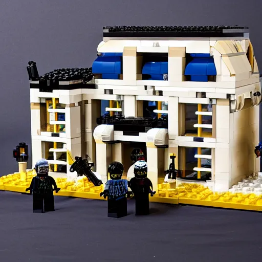 Image similar to ! dream mar a lago fbi raid lego set