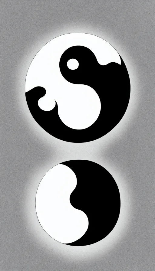 Image similar to Abstract representation of ying Yang concept, by Wit Studio