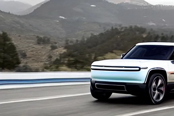 Image similar to a sports car designed by rivian