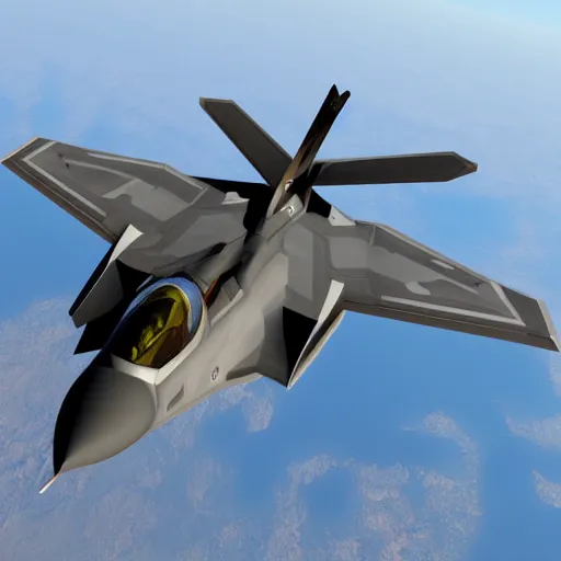 Image similar to f22 raptor, fighter jet, detailed, realistic, 8k