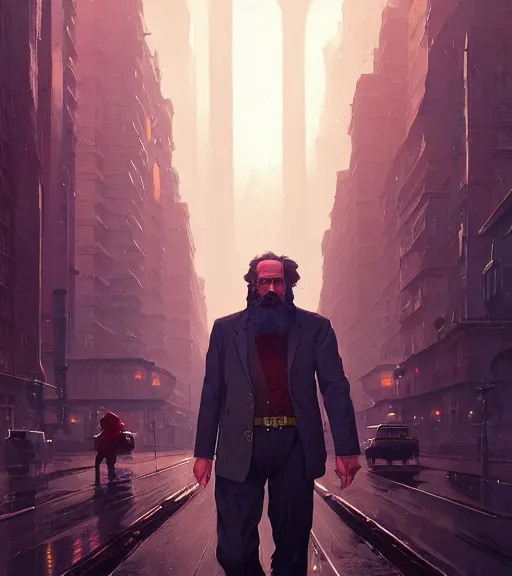 Image similar to highly detailed portrait giga chad karl marx in gta v, stephen bliss, unreal engine, fantasy art by greg rutkowski, loish, rhads, ferdinand knab, makoto shinkai and lois van baarle, ilya kuvshinov, rossdraws, tom bagshaw, global illumination, radiant light, detailed and intricate environment