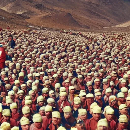 Image similar to where's wally, tintin in tibet