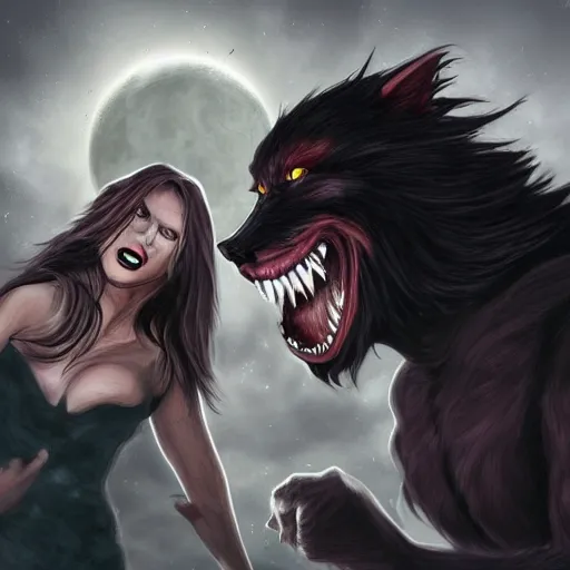 Image similar to vampire vs werewolf