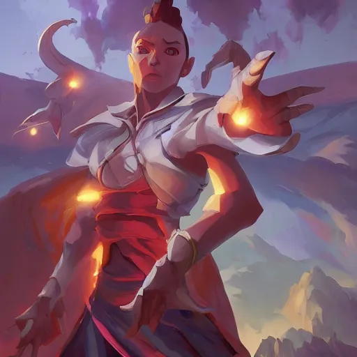 Image similar to hero world magic : the gathering, behance hd by jesper ejsing, by rhads, makoto shinkai and lois van baarle, ilya kuvshinov, rossdraws global illumination