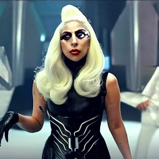 Image similar to lady gaga in the avengers movie