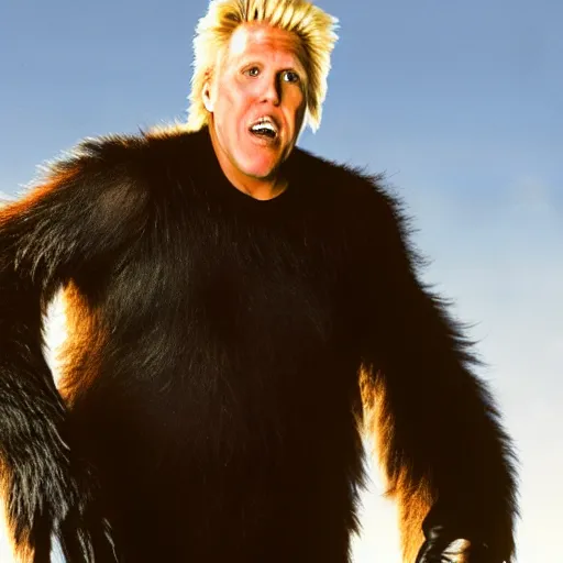 Image similar to gary busey as bigfoot