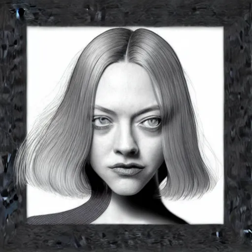 Image similar to “ amanda seyfried retro minimalist portrait by jean giraud, moebius starwatcher comic, 8 k ”