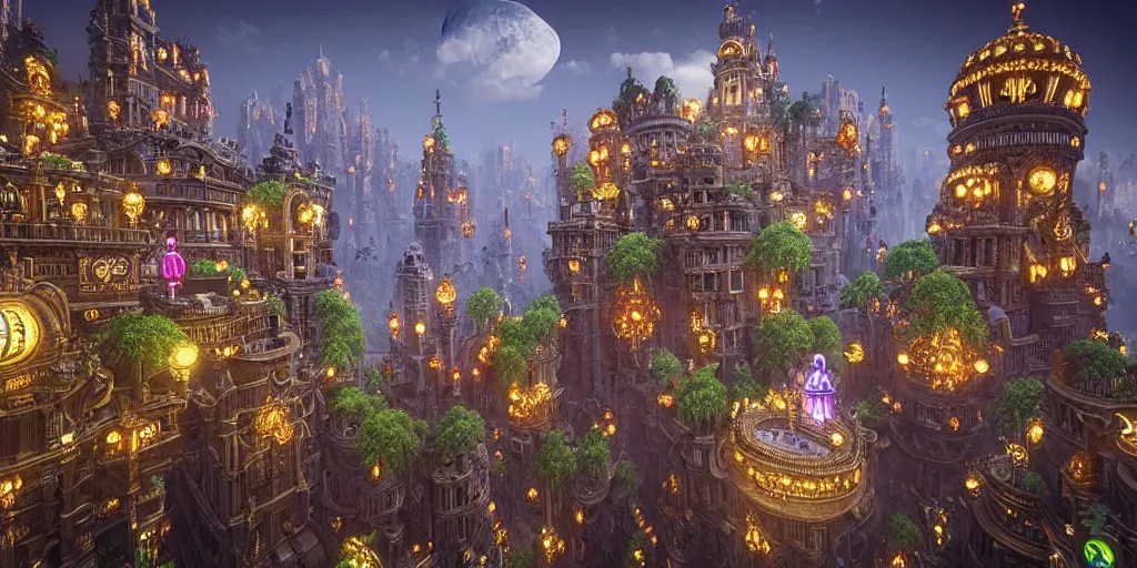 Image similar to making a world with happy people made by tech companies. to gain money and power, unreal engine, digital art, 3 2 k, happy, evil, binary, in a symbolic and meaningful style, insanely detailed and intricate, hypermaximalist, elegant, ornate, hyper realistic, super detailed, happy world happy people