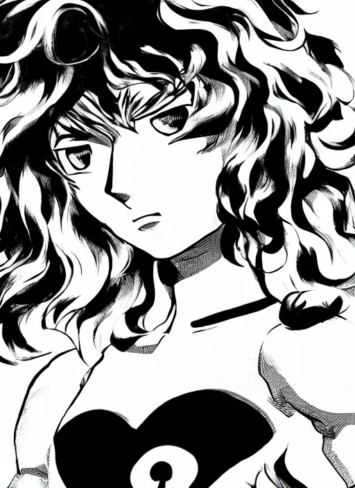 Image similar to A full portrait photo of tatsumaki one punch man, f/22, 35mm, 2700K, lighting, perfect faces, award winning photography.