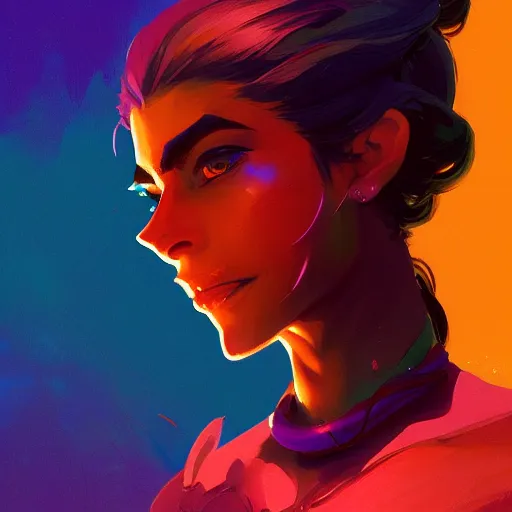 Image similar to profile portrait, maya ali mage, gloomhaven, dynamic lighting, gaudy colors, octane render aesthetic, matte painting concept art, official fanart behance hd artstation by jesper ejsing, by rhads and makoto shinkai and lois van baarle and ilya kuvshinov and rossdraws