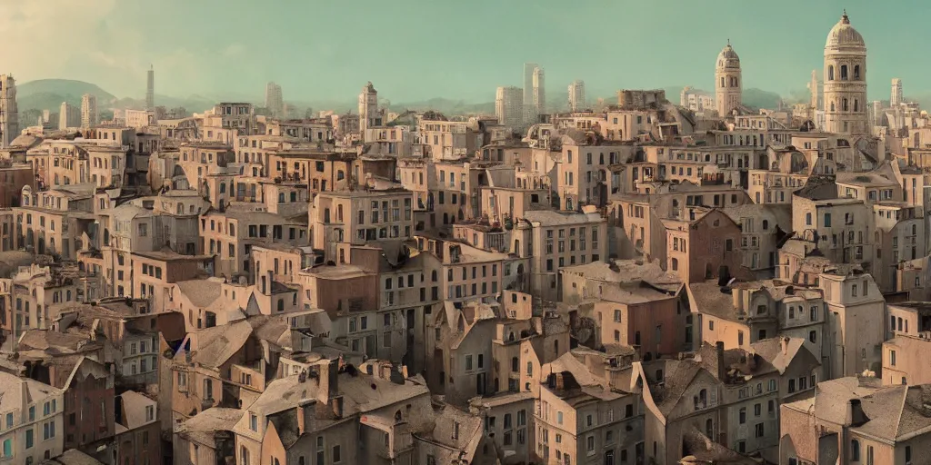 Image similar to a very high resolution image from a new movie, criss - crossed cities, beautiful scenery, photorealistic, photography, directed by wes anderson