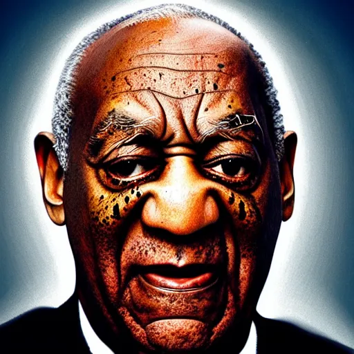 Image similar to hyperrealism morphing bill cosby into a big bug realistic 8 k