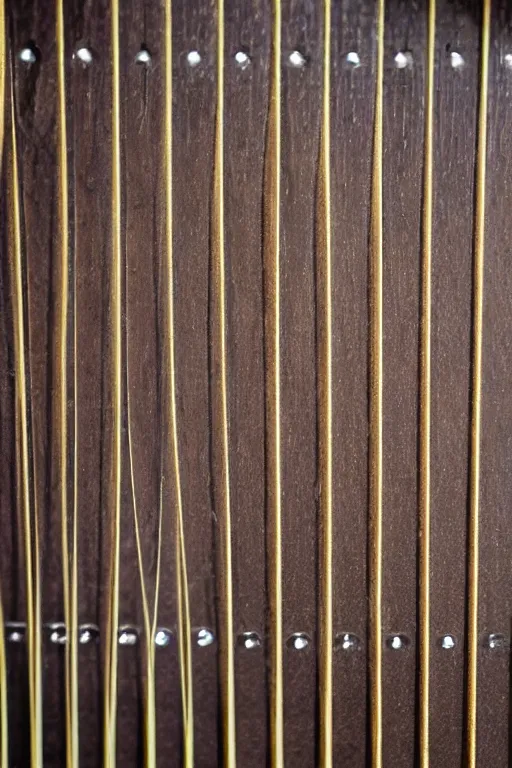 Image similar to up close steampunk fretboard without strings