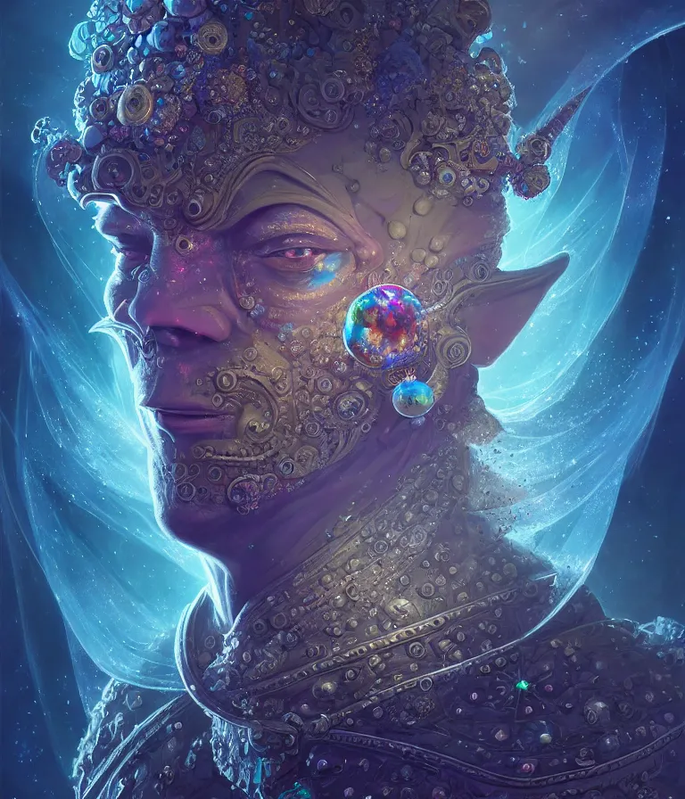 Image similar to front!!! shot of a court jester!!! character, mesmerizing fractal hypercubes, dark holography!!!, future, oil slick nebula, crystalline edges, (((intricate))), elegant, highly detailed, centered, (((artstation, concept art, smooth, sharp focus, artgerm, Tomasz Alen Kopera, Peter Mohrbacher, donato giancola, Joseph Christian Leyendecker, WLOP, Boris Vallejo))), ((raytracing)), mugshot!!!!!, ugly!!!!!!, octane render, nvidia raytracing demo, octane render, nvidia raytracing demo, octane render, nvidia raytracing demo, grainy, muted, 8K, digitalblasphemy, metatron