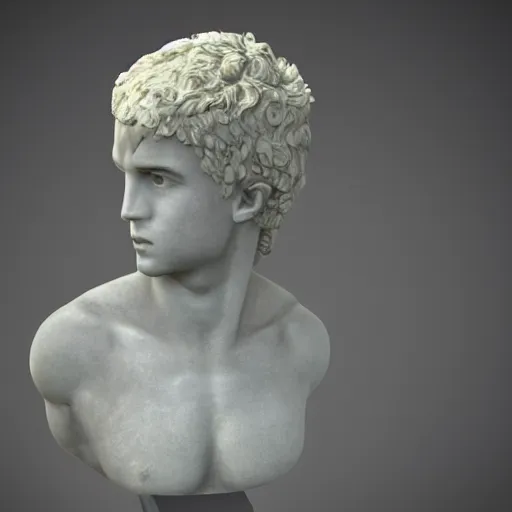 Image similar to vaporwave statues award winning photorealistic high definition