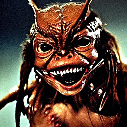 Image similar to gremlins vs predator