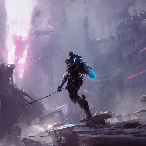 Image similar to The lonely ranger, paint by Wadim Kashin