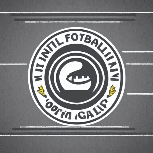 Prompt: logo for football company minimalistic