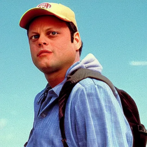 Prompt: vince vaughn as a squirtle on a pokemon card in the 1 9 9 0 s