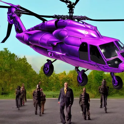 Prompt: thanos helicopter