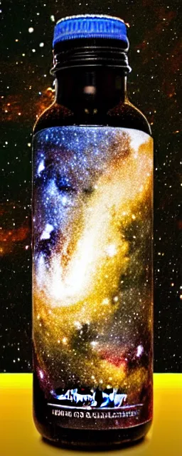 Image similar to milky way galaxy in a bottle