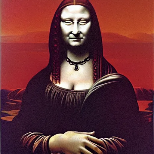 Image similar to monalisa by ZDZISŁAW BEKSIŃSKI