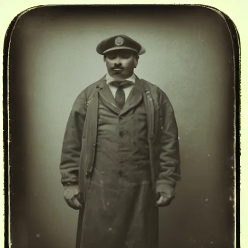 Image similar to Nintendo's Mario in the immigration office on Ellis Island. Daguerreotype