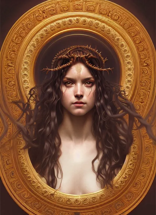 Image similar to symmetry!! portrait of medusa, greek mythology, ancient greece, intricate, elegant, highly detailed, digital art, digital painting, artstation, concept art, sharp focus, illustration, art by artgerm and greg rutkowski and alphonse mucha, 8 k