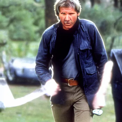 Prompt: harrison ford sneezing