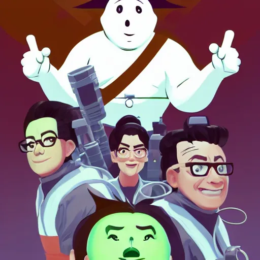 Image similar to face icon stylized minimalist ghostbusters, loftis, cory behance hd by jesper ejsing, by rhads, makoto shinkai and lois van baarle, ilya kuvshinov, rossdraws global illumination