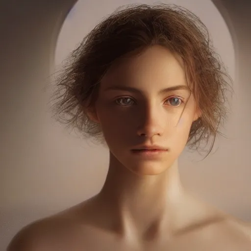 Prompt: photo portrait of a beautiful emotional female in soft light, symmetrical, centered, by edward robert hughes, annie leibovitz and steve mccurry, david lazar, jimmy nelsson, breathtaking, 8 k resolution, extremely detailed, beautiful, establishing shot, artistic, hyperrealistic, beautiful face, octane render