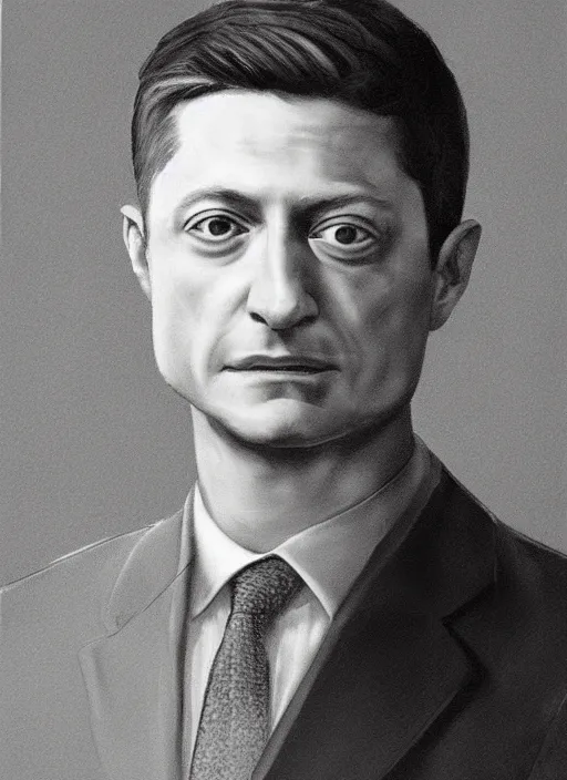 Image similar to portrait of Zelensky, realistic, Highly detailed.