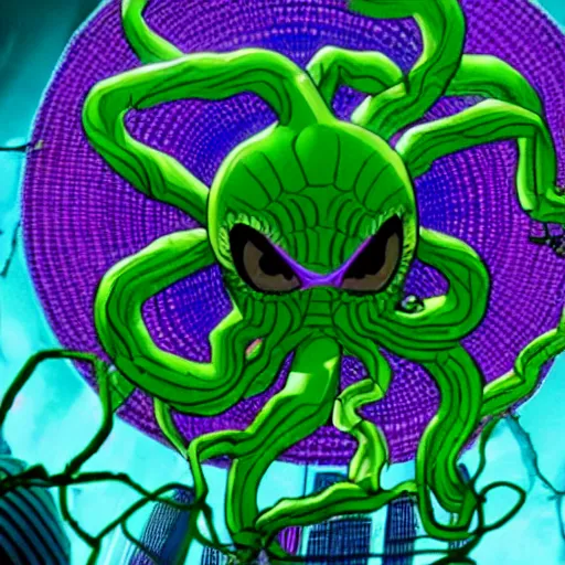 Image similar to Shuma gorath in the spiderverse film