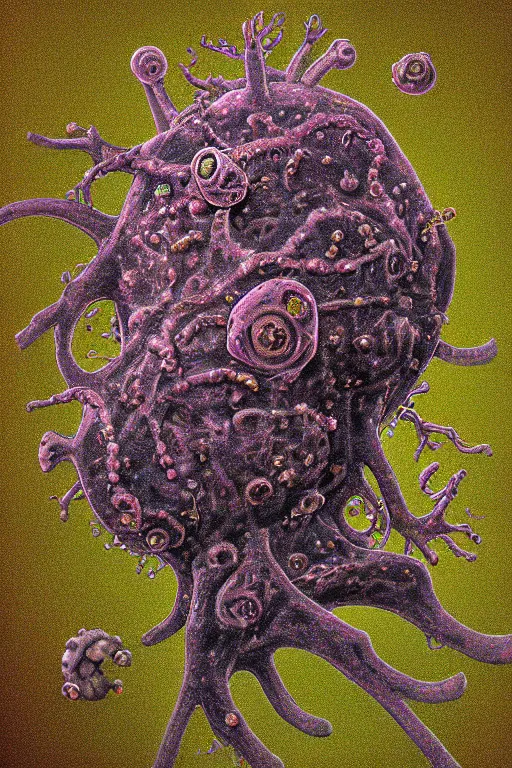 Image similar to internal heart lymphocyte virion rawandrendered synaptic transmission embryonic beholder neural shoggoth by kumpan alexandr, iridescent # imaginativerealism