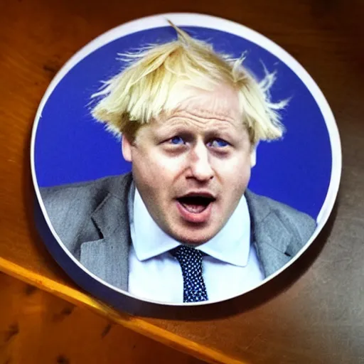 Image similar to photo of a sandwich that looks like boris johnson