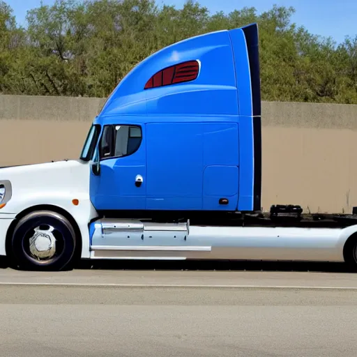 Image similar to blue heart shaped semi truck