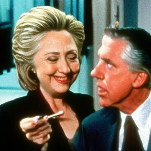 Image similar to “Frank Drebin arresting Hillary Clinton, sharp, UHD, detailed”