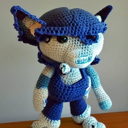 Image similar to fenrir crocheted art