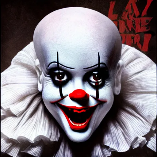 Image similar to jared leto as pennywise