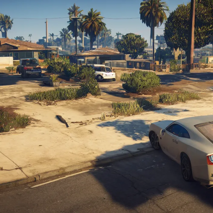 Image similar to Maxed Out GTA 5 With Realistic Vegetation And Photorealistic Graphics Mod On RTX 3080 4K Ray Tracing