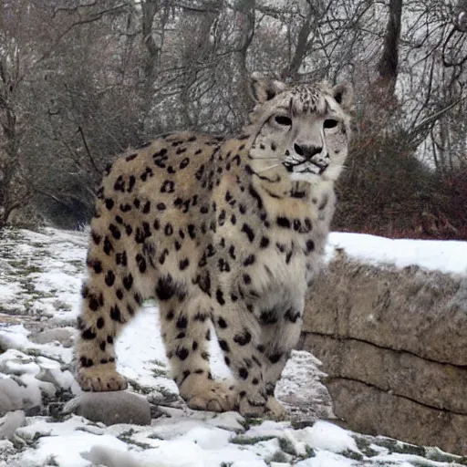 Image similar to Snow Leopard Made of Latex